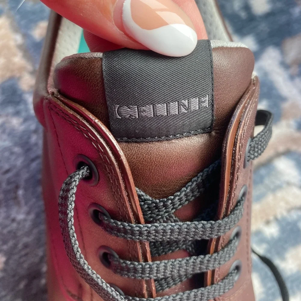 NEW - CELINE - Leather - Brown Delivery Shoes - Picture 2 of 7